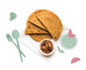 Parathas with Achar